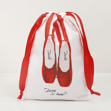 Load image into Gallery viewer, Stain Double Drawstring Children's Ballet Shoes Storage Bag Mobile Phone Dance Supplies Storage Bag Gift Bag