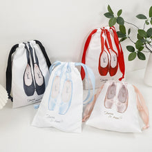 Load image into Gallery viewer, Stain Double Drawstring Children's Ballet Shoes Storage Bag Mobile Phone Dance Supplies Storage Bag Gift Bag