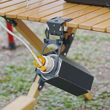 Load image into Gallery viewer, Multi-purpose Outdoor Hang Gas Canister Hook Gas Tank Hook With Hanging Plate Bottle Opener Camping Table Gas Stove Tank Hook