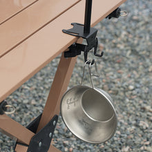 Load image into Gallery viewer, Multi-purpose Outdoor Hang Gas Canister Hook Gas Tank Hook With Hanging Plate Bottle Opener Camping Table Gas Stove Tank Hook