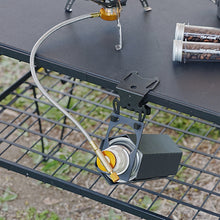 Load image into Gallery viewer, Multi-purpose Outdoor Hang Gas Canister Hook Gas Tank Hook With Hanging Plate Bottle Opener Camping Table Gas Stove Tank Hook