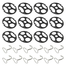 Load image into Gallery viewer, 24pcs Car Seat Cover Plum Plate Metal Hooks Kit Plastic Car Seat Covers Chuck Metal Hooks Locking Clip For Car Seat