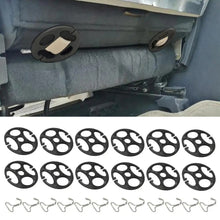 Load image into Gallery viewer, 24pcs Car Seat Cover Plum Plate Metal Hooks Kit Plastic Car Seat Covers Chuck Metal Hooks Locking Clip For Car Seat
