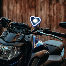 Load image into Gallery viewer, Motorcycle Heart Shaped Headlight Spot Light Flashing Light RGB Lamp For Scooter Lighting Motorcycles ATVs UTVs Lighting