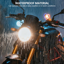 Load image into Gallery viewer, Motorcycle Heart Shaped Headlight Spot Light Flashing Light RGB Lamp For Scooter Lighting Motorcycles ATVs UTVs Lighting