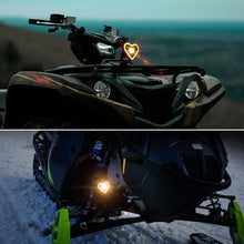 Load image into Gallery viewer, Motorcycle Heart Shaped Headlight Spot Light Flashing Light RGB Lamp For Scooter Lighting Motorcycles ATVs UTVs Lighting