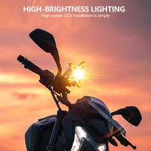 Load image into Gallery viewer, Motorcycle Star Shaped Headlight Spot Light Flashing Light RGB Lamp For Scooter Lighting Motorcycles ATVs UTVs Lighting
