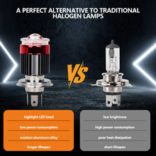 Load image into Gallery viewer, Motorcycle Led Headlight H4 BA20D Headlight Projector Lens Moto Signal Lamp Bulb Hi/Lo Beam Light Head Lamp