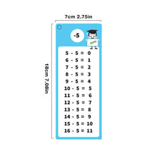 Load image into Gallery viewer, 15Pcs Math Training Cards Erasable Reusable Addition Subtraction Multiplication Division Student Educational Teaching Aid