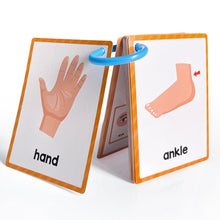 Load image into Gallery viewer, Interactive Double Side Montessori English Vocabulary Flashcards Kids Early Education Kindergarten Teacher Teaching Aids Classroom Supplies