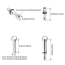 Load image into Gallery viewer, Stainless Steel Whistle Pendant Necklace Meditation Breathing Anxiety Relief Stress Relief Natural Calming Yoga Fashion Jewelry Accessories