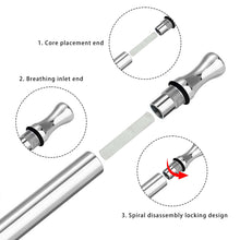 Load image into Gallery viewer, Stainless Steel Whistle Pendant Necklace Meditation Breathing Anxiety Relief Stress Relief Natural Calming Yoga Fashion Jewelry Accessories