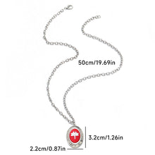 Load image into Gallery viewer, New Fashion Retro Dragonfly Pendant Necklace Ladies Oval Collarbone Necklace Black Red Purple Niche Personalized Witch Jewelry Accessories