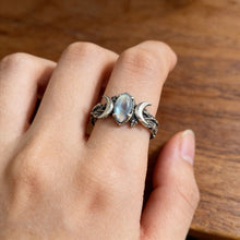 Load image into Gallery viewer, Retro Vintage Moonstone Ring For Women Bohemian Ethnic Style Simple Chic Unique Jewelry Accessories Female Finger Gift
