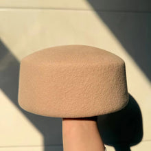 Load image into Gallery viewer, Autumn Winter Womens Wool Felt Beret Hard Top Pillbox Hat Retro Vintage Trendy For Party Wedding Formal