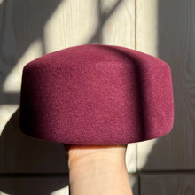 Load image into Gallery viewer, Autumn Winter Womens Wool Felt Beret Hard Top Pillbox Hat Retro Vintage Trendy For Party Wedding Formal