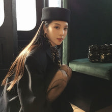 Load image into Gallery viewer, Autumn Winter Womens Wool Felt Beret Hard Top Pillbox Hat Retro Vintage Trendy For Party Wedding Formal