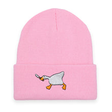 Load image into Gallery viewer, Goose Embroidered Warm Knitted Hat Autumn Winter Woolen Cap Unisex Skullies Beanies For Outdoor Sports Casual Wear