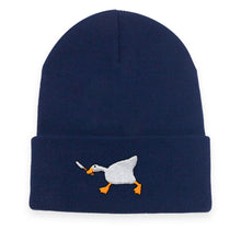 Load image into Gallery viewer, Goose Embroidered Warm Knitted Hat Autumn Winter Woolen Cap Unisex Skullies Beanies For Outdoor Sports Casual Wear