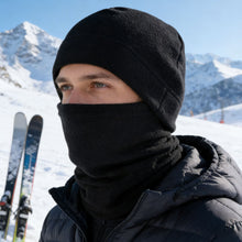 Load image into Gallery viewer, Autumn Winter Warm Fleece Hat Scarf Balaclava Set Coldproof Thermal Neck Warmer Beanies For Men Women Outdoor Ski Mountaineering Cycling