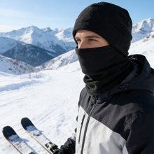 Load image into Gallery viewer, Autumn Winter Warm Fleece Hat Scarf Balaclava Set Coldproof Thermal Neck Warmer Beanies For Men Women Outdoor Ski Mountaineering Cycling