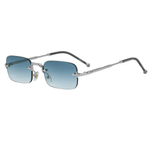 Load image into Gallery viewer, Rimless Cut Edge Rectangle Sunglasses Unisex Luxury Brand Punk Vintage Metal Small Frame Classic Square UV400 Summer Traveling Eyewear Shades