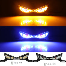 Load image into Gallery viewer, 12V Universal Motorcycle License Plate Screw LED Running Light Angel Eyes Devil Eye Flashing Signal Light