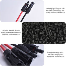 Load image into Gallery viewer, MC4 Y Branch Connector for Solar Panels 2 to 4/6/8 Parallel Connection Red Black Cable Photovoltaic System Wiring Accessory