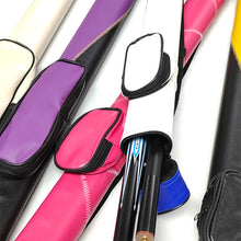 Load image into Gallery viewer, 1/2 Split Billiard Cue Storage Bag Anti-Deformation Oval-Shaped Spliced Color Cue Tube Single-Shoulder Backpack Billiard Supplies