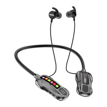 Load image into Gallery viewer, Neckband Bluetooth Earphones with TF Card Slot and LCD Display Screen Racing Shape Design Long Battery Life Sports Earphones-M101S