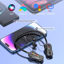 Load image into Gallery viewer, Neckband Bluetooth Earphones with TF Card Slot and LCD Display Screen Racing Shape Design Long Battery Life Sports Earphones-M101S