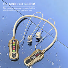 Load image into Gallery viewer, Neckband Bluetooth Earphones with TF Card Slot and LCD Display Screen Racing Shape Design Long Battery Life Sports Earphones-M101S