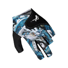 Load image into Gallery viewer, 1PC Professional Left Hand Billiards Glove High Elasticity Breathable Snooker Glove with Non-Slip Pad Hook and Loop Fastening (Pattern Design)