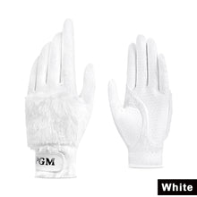 Load image into Gallery viewer, 1Pair Winter Women's Golf Gloves Rabbit Fur-Like Thermal Insulated Gloves Golf Training Supplies