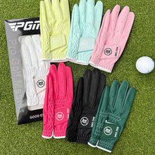 Load image into Gallery viewer, 1Pair Women's Golf Gloves Nano Microfiber Anti-Slip Breathable UV Protection Sport Gloves