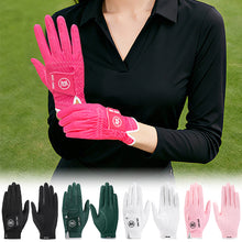 Load image into Gallery viewer, 1Pair Women's Golf Gloves Nano Microfiber Anti-Slip Breathable UV Protection Sport Gloves
