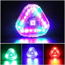 Load image into Gallery viewer, Wireless Navigation Light Solar and USB Charging Anti-Rear-End Warning LED Strobe Light For Electric Motorcycles Hook-and-Loop or Magnetic Fixed