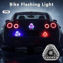 Load image into Gallery viewer, Wireless Navigation Light Solar and USB Charging Anti-Rear-End Warning LED Strobe Light For Electric Motorcycles Hook-and-Loop or Magnetic Fixed