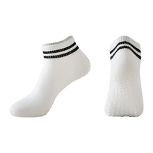 Load image into Gallery viewer, 1Pair Professional Yoga Socks with Non-Slip Silicone Dots Moisture-Wicking Dance Pilates Cotton Socks Home Floor Socks