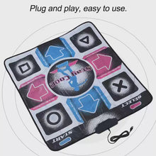 Load image into Gallery viewer, USB Wired Non-Slip Dance Mats Dancing Game Step Pad HD Foot Print Fitness Dancer Blanket for PC Dance Pad Indoor Gaming Pad