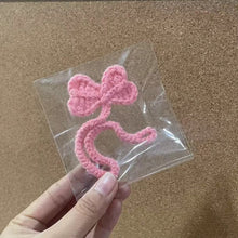 Load image into Gallery viewer, 1-Piece Hand-Knitted Crochet Leaf Bud Versatile Crochet Accessories and DIY Craft Cotton Yarn Ideal Corner Bookmarks