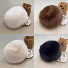 Load image into Gallery viewer, New Fluffy Fur Women's Winter Hat Winter Snow Ski Cap Female Faux Fur Thick Warm Windproof Hat Russian Hat Mink Fisherman's Hat