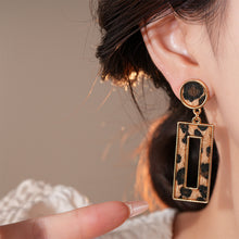 Load image into Gallery viewer, Retro Earrings Geometric Heart Leopard Print Earrings Light Luxury Earrings Fashion Accessories Gift For Women