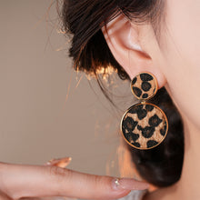 Load image into Gallery viewer, Retro Earrings Geometric Heart Leopard Print Earrings Light Luxury Earrings Fashion Accessories Gift For Women