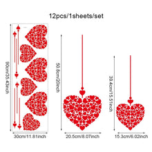 Load image into Gallery viewer, Romantic Heart Shaped Home Wall Stickers PVC Restaurant Window Display Sticker Valentine's Day Festive Atmosphere Decoration