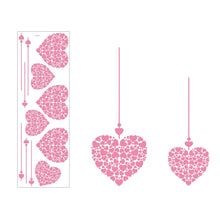 Load image into Gallery viewer, Romantic Heart Shaped Home Wall Stickers PVC Restaurant Window Display Sticker Valentine's Day Festive Atmosphere Decoration