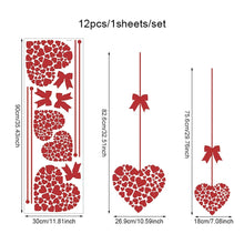 Load image into Gallery viewer, Romantic Heart Shaped Home Wall Stickers PVC Restaurant Window Display Sticker Valentine's Day Festive Atmosphere Decoration