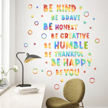 Load image into Gallery viewer, 3 Sheets/Set Colorful Wall Stickers Self-Adhesive Motivational Slogan Wall Stickers Wall Home School Kindergarten Decoration
