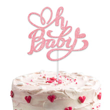 Load image into Gallery viewer, Valentine's Day Red Cake Topper Inserts Golden Glitter Dessert Baking Supplies Bakeware Festival Party Atmosphere Decoration