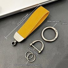 Load image into Gallery viewer, Suede Webbing Strap Keychain Durable Key Strap Muti-Pendant Key Holder Keyfob Auto Keychain For Car Key Ring